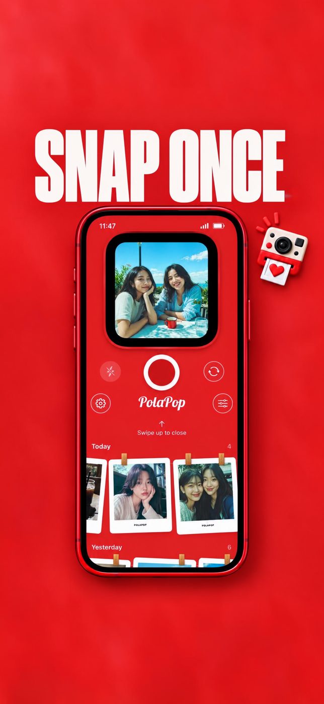 PolaPop 스토어 스크린샷 — 촬영